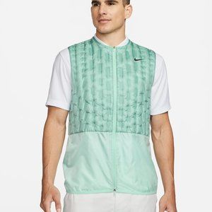Nike Therma-FIT Repel Men's Full-Zip Down Golf Vest, Color Light Menta